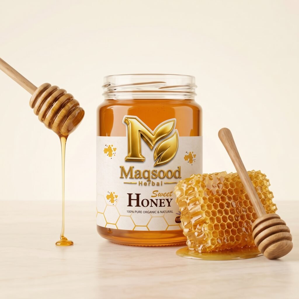 Pure natural honey (shehad) jar